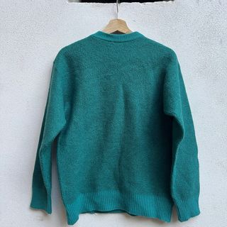 Maglione vintage uomo verde e grigio