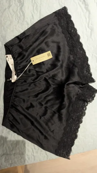 Conjunto Lencero Seda Intimissimi Negro Nuevo