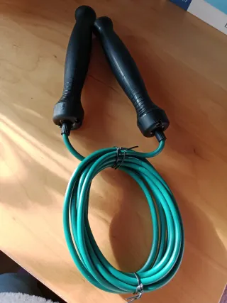 Comba de saltar verde/ Entrenamiento/ Cardio