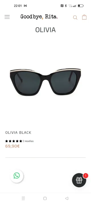Gafas de sol Goodbye Rita OLIVIA BLACK