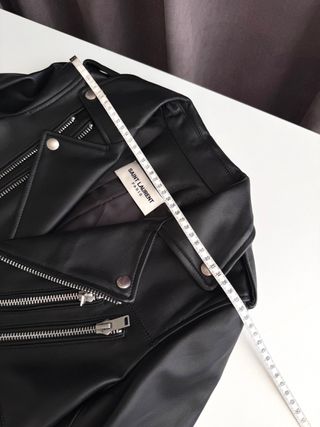 Cazadora Piel Negra XS-S