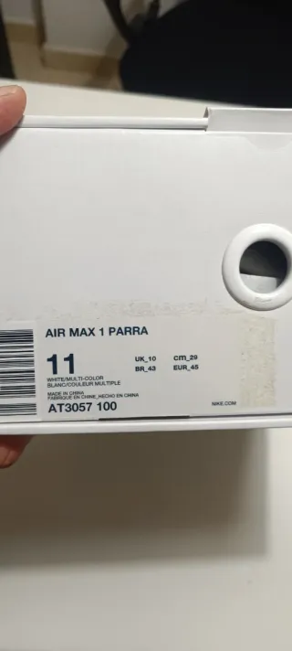 Nike Air Max 1 Parra Talla 45
