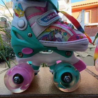 Patines infantiles unicornio talla ajustable