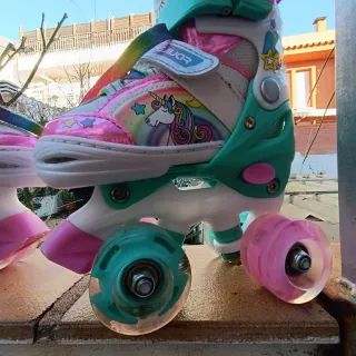 Patines infantiles unicornio talla ajustable