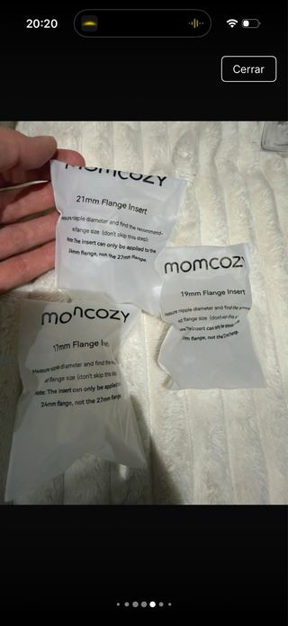 Sacaleches doble Momcozy mobile flow M9 inhalambri