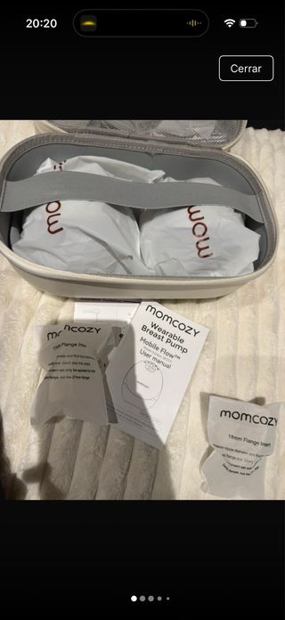 Sacaleches doble Momcozy mobile flow M9 inhalambri