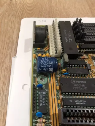 Placa base 386 SX-J con micro AMD SX 33 MHz