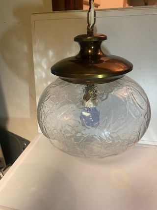 Lampadario Vintage Sfera Vetro e Metallo quant 4