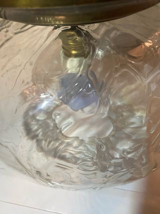 Lampadario Vintage Sfera Vetro e Metallo quant 4