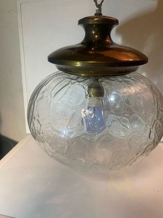 Lampadario Vintage Sfera Vetro e Metallo quant 4