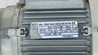 Motor reductor 0,35 Kw (0,5 CV) 120 rpm