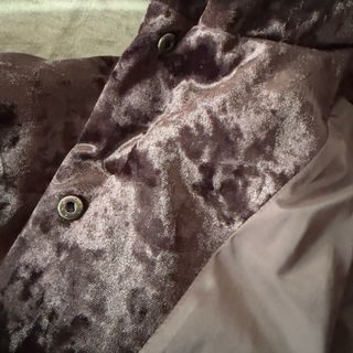 CHAQUETA MUJER PLUMÓN TERCIOPELO OVERSIZE S/M