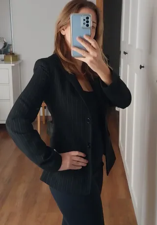 Chaqueta Adolfo Domínguez raya diplomática Talla S