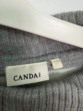 Jersey rayas gris y amarillo talla S