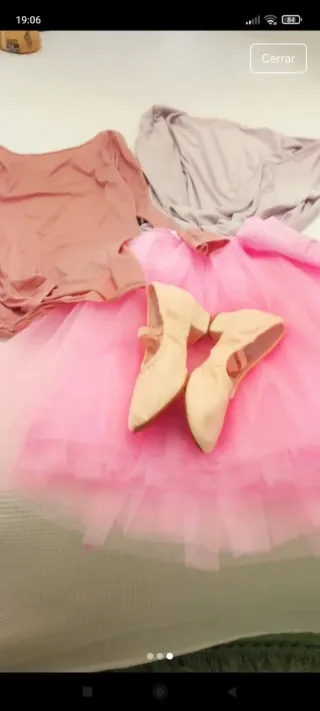 Disfraz Bailarina Adulto Talla XS 4 piezas