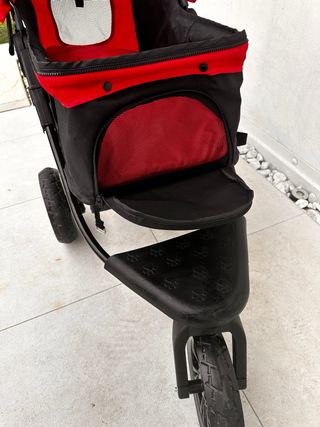 Passeggino 3 ruote per cani 2 in 1