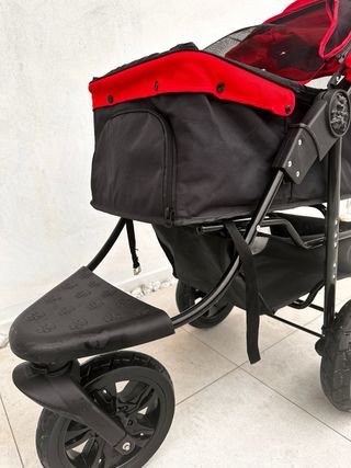 Passeggino 3 ruote per cani 2 in 1