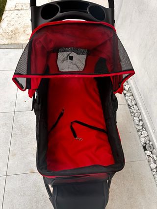 Passeggino 3 ruote per cani 2 in 1