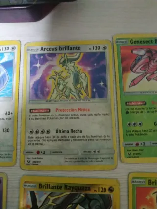 Lote de cartas Pokémon: Arceus, Jirachi, Rayquaza