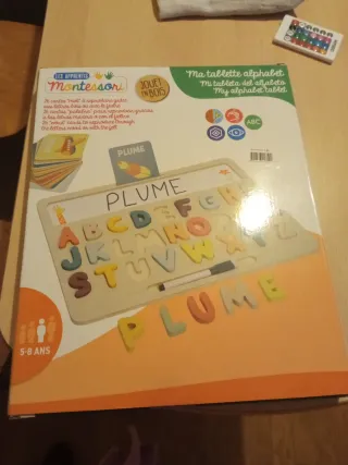 Tableta Alfabeto Montessori Madera