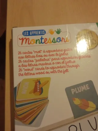 Tableta Alfabeto Montessori Madera