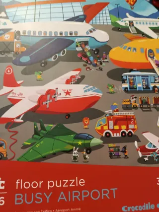 Puzzle Suelo Busy Airport Crocodile Creek