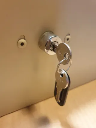 Archivador metálico beige