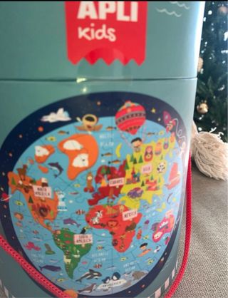 Puzzle mapa mundo Apli Kids, 48 pzs NUEVO