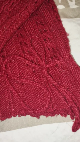 Jersey Stradivarius Rojo Talla M Calado