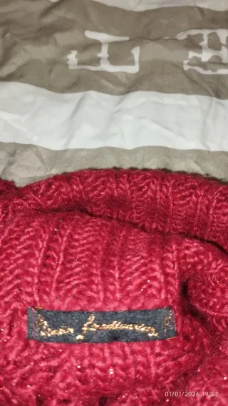 Jersey Stradivarius Rojo Talla M Calado