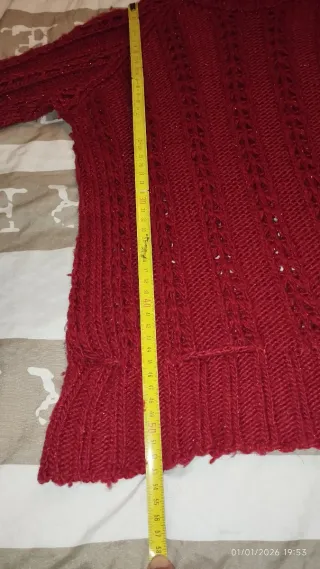 Jersey Stradivarius Rojo Talla M Calado