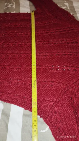 Jersey Stradivarius Rojo Talla M Calado