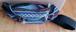 Bolso Riñonera Tejido Diseño Étnico