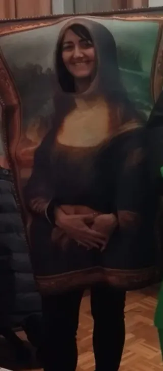 Disfraz Mona Lisa Photocall