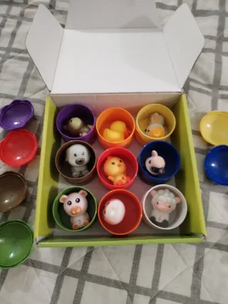 Juego de mesa granja colores y números