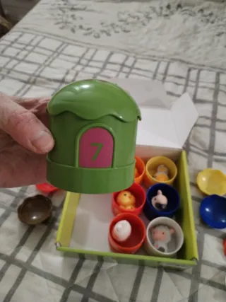 Juego de mesa granja colores y números