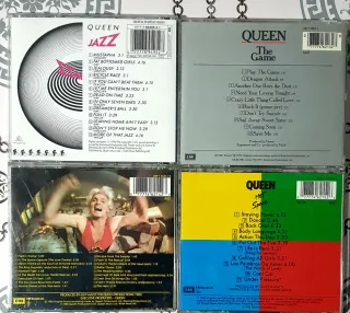 Lote 4 CDs Queen: The Game, Hot Space, Flash Gordo