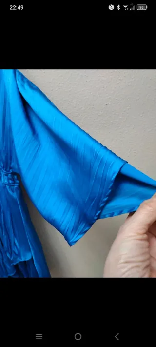 Vestido Zara Azul Talla XS