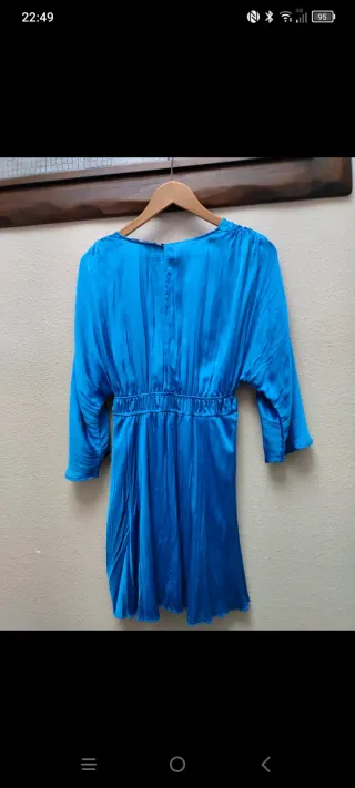 Vestido Zara Azul Talla XS