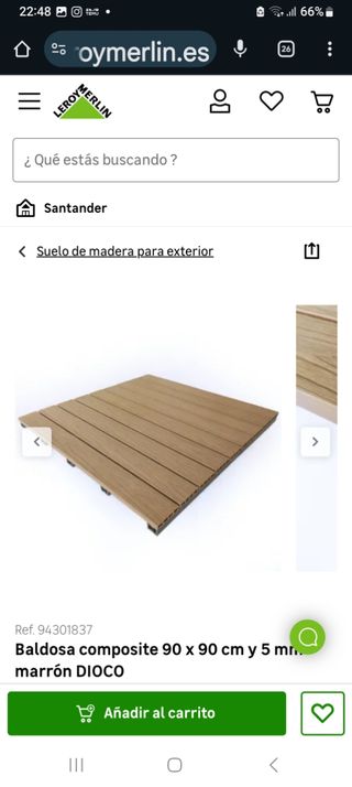 Loseta Jardín Marrón 90x90