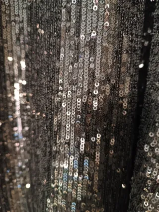 Falda Claudie Pierlot lentejuelas negra