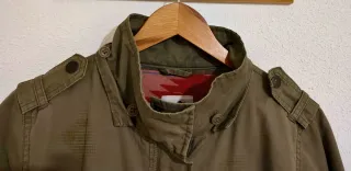 Abrigo/parka Roxy verde militar talla M