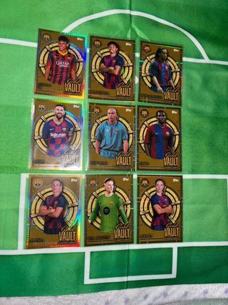 9 Cromos Gold Vault FC Barcelona Topps