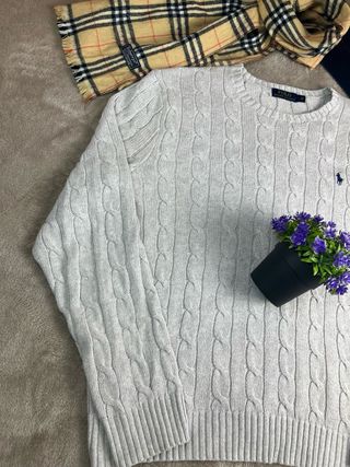 Jersey Polo Ralph Lauren Gris Talla M