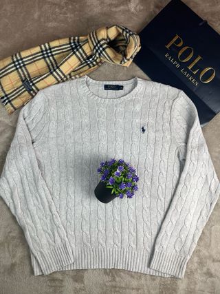 Jersey Polo Ralph Lauren Gris Talla M