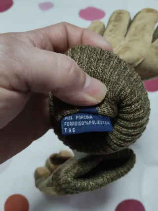 Guantes Hombre Privata Beige y Marrón nuevo.