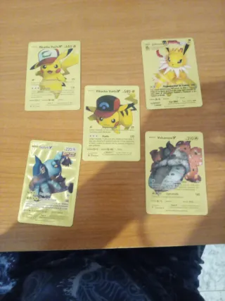 Lote de 5 cartas Pokémon