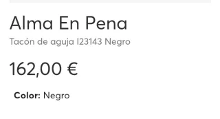 Zapatos Alma en Pena Tacón Pedrería Negros