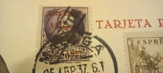 Tarjeta Postal Guerra Civil - General Moscardó