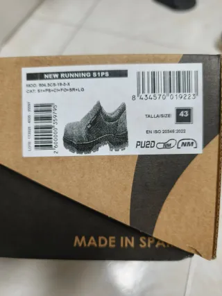 Zapatos de seguridad Truend grises y naranjas